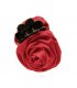 HA129 - Korean rose flower hair clip